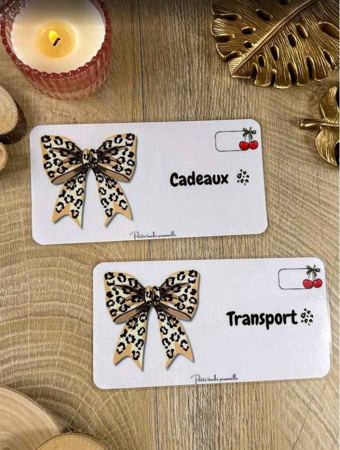 Tracker Budget A6 Personnalisable Léopard Collection Naéla