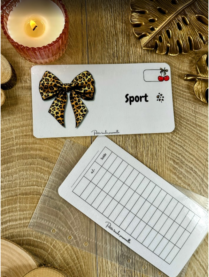 Tracker Budget A6 Personnalisable Léopard Collection Naéla
