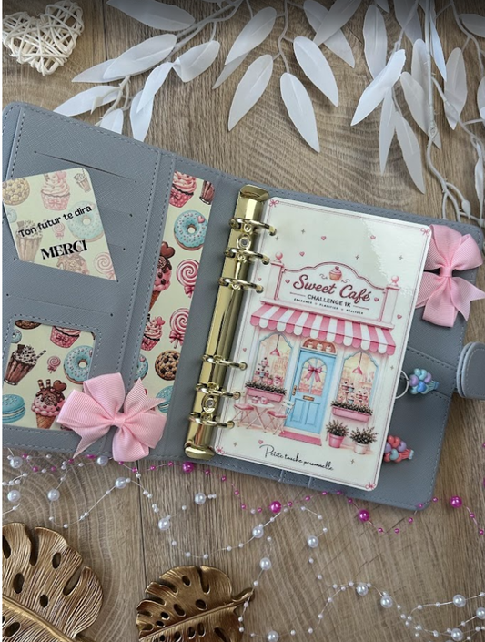 Sweet Café Challenge 1K | Challenge d’épargne pastel A6 méthode enveloppes