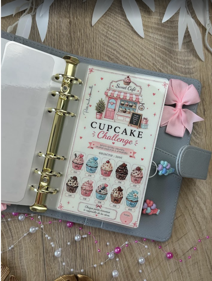 Sweet Café Challenge 1K | Challenge d’épargne pastel A6 méthode enveloppes