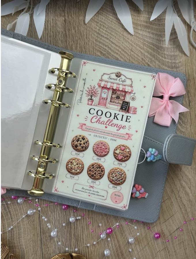 Sweet Café Challenge 1K | Challenge d’épargne pastel A6 méthode enveloppes