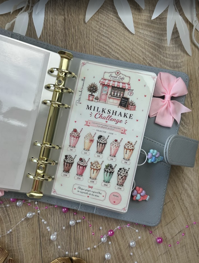 Sweet Café Challenge 1K | Challenge d’épargne pastel A6 méthode enveloppes
