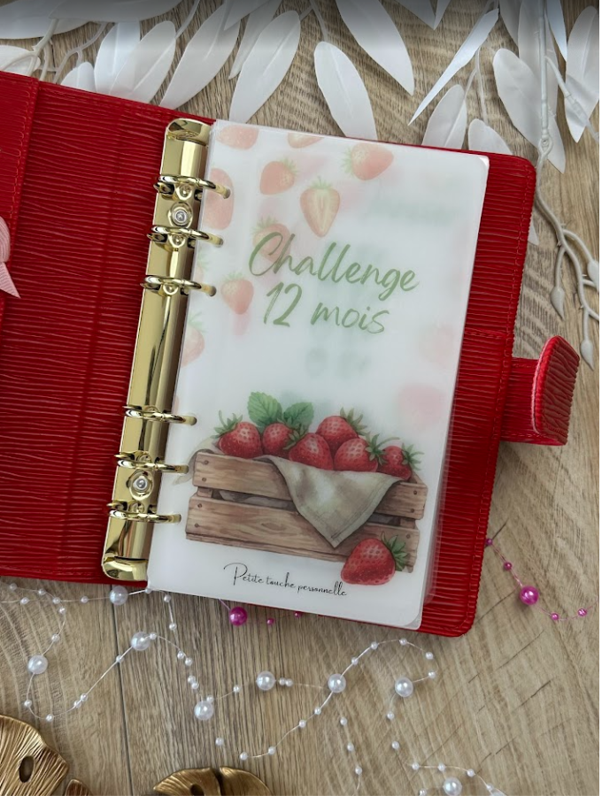 Challenge Frésia en 12 mois 🍓| Défi épargne budget annuel plastifié A6 (Copie)