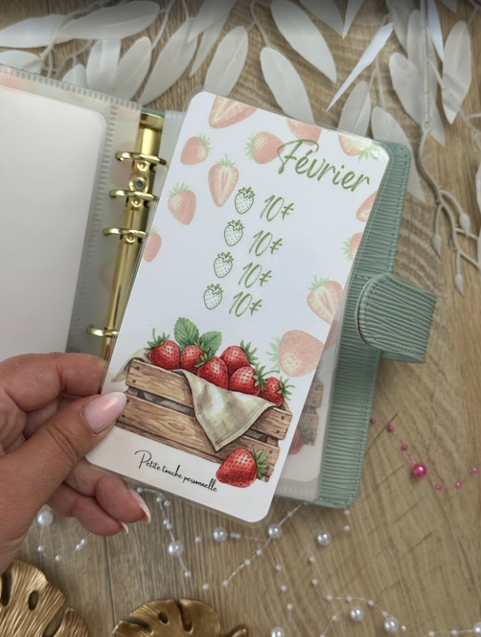 Challenge Frésia en 12 mois 🍓| Défi épargne budget annuel plastifié A6 (Copie)