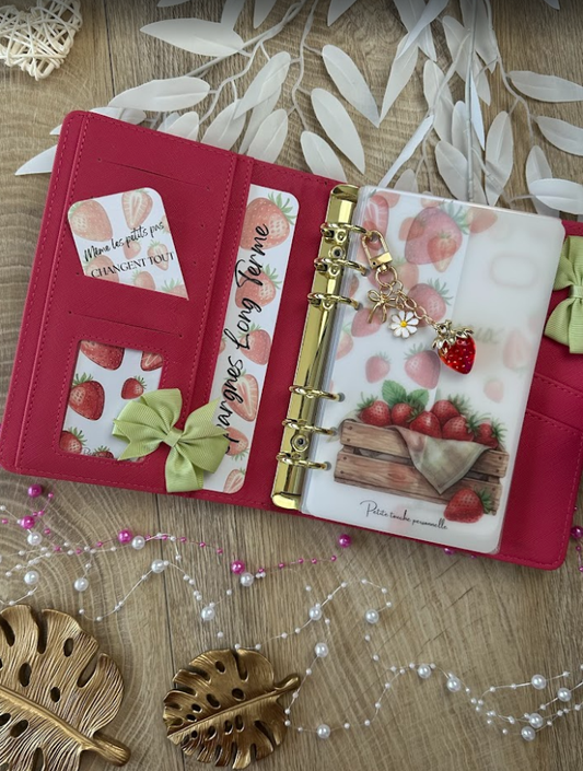 🌿 Collection Frésia 🍓– Trackers & Accessoires A6 et A7 personnalisés | Budget & Épargne (Copie)