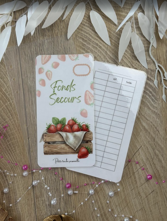 🌿 Collection Frésia 🍓– Trackers & Accessoires A6 et A7 personnalisés | Budget & Épargne (Copie)