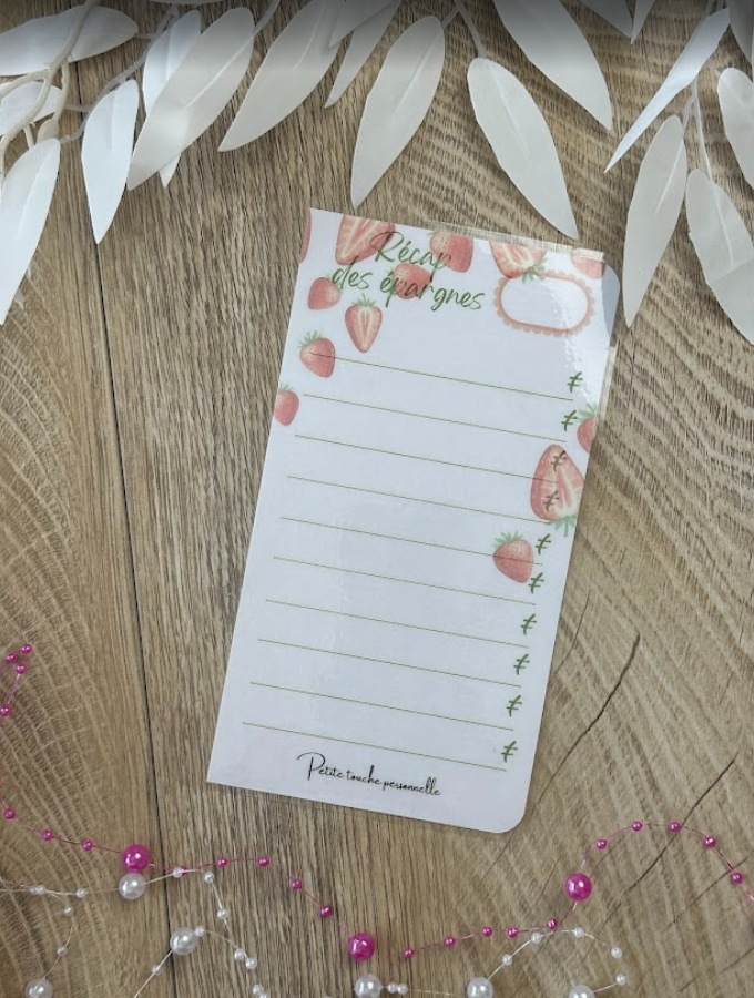🌿 Collection Frésia 🍓– Trackers & Accessoires A6 et A7 personnalisés | Budget & Épargne (Copie)