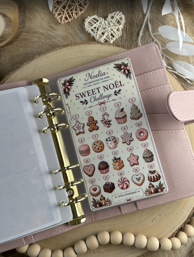 Noelia Challenge 500€ / 1000€ / 1500€| Challenge d’épargne pastel A6 méthode enveloppes