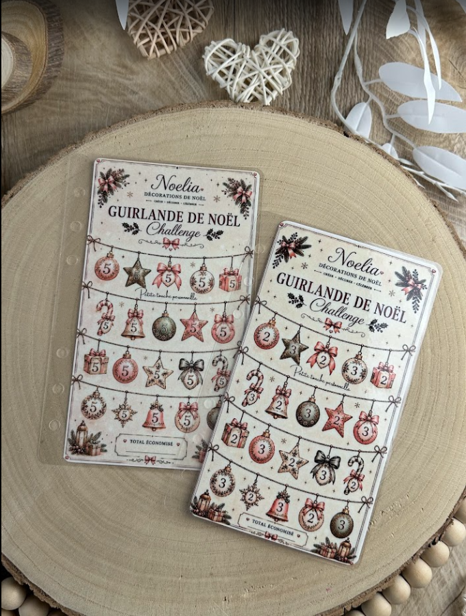 🎄 Guirlande de Noël Challenge - Collection Noélia (2 modèles)